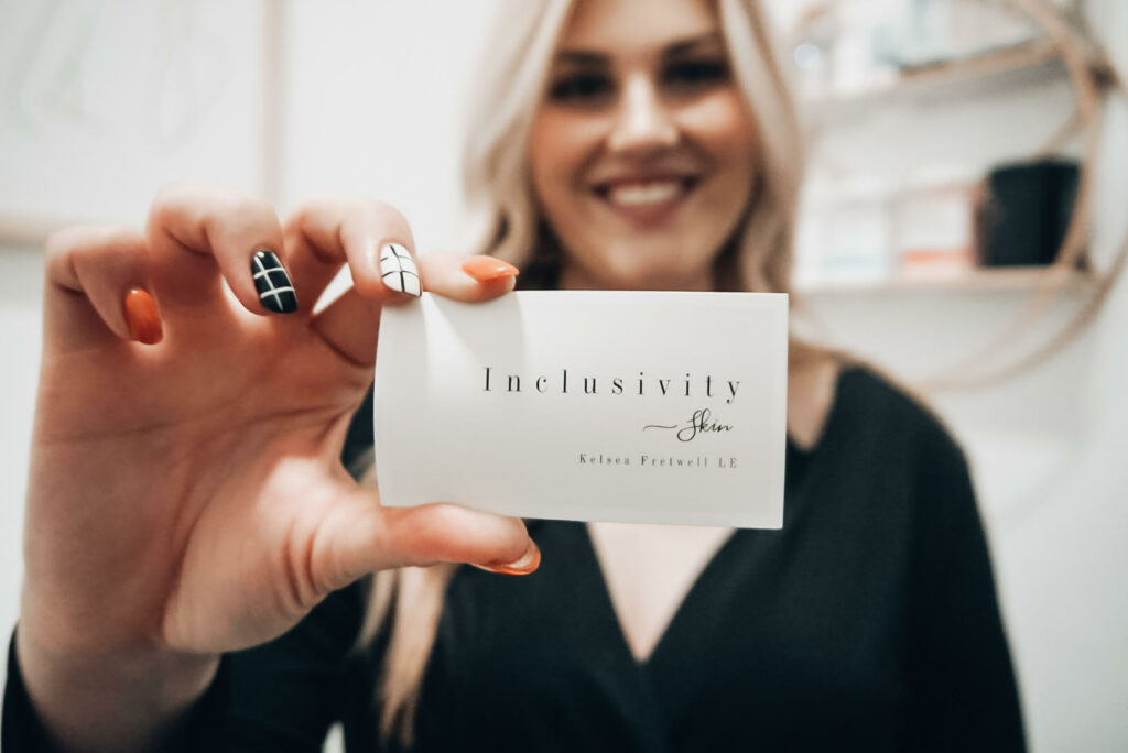 Kelsea Fretwell, owner of Inclusivity Skin LLC